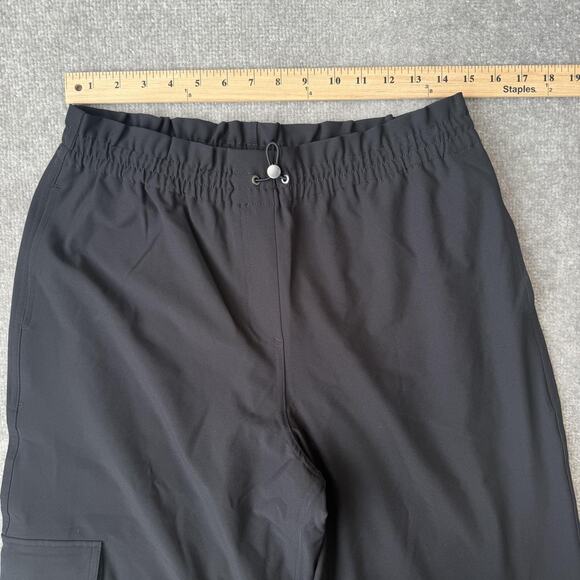 Spanx Pants Womens Large Black Cargo Jogger Elastic Waist Bungee Cuffs Stretch - Picture 6 of 12